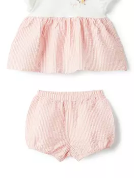 Il Gufo комплект из рубашки и шортов, белый