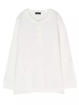 Il Gufo льняная рубашка на пуговицах, белый