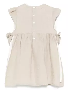 Il Gufo льняное платье без рукавов, нейтральный