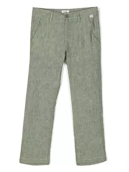 Il Gufo меланжевые брюки, зеленый