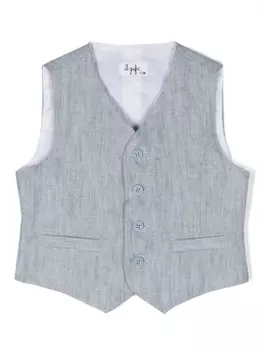 Il Gufo меланжевый жилет, синий