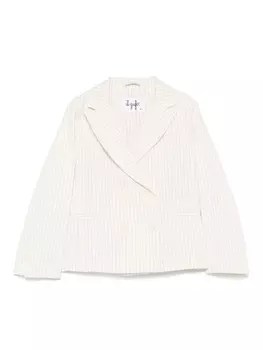 Il Gufo пиджак в тонкую полоску, белый