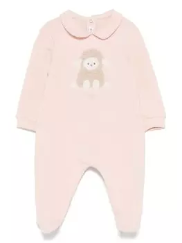 Il Gufo пижама с нашивками животных, розовый