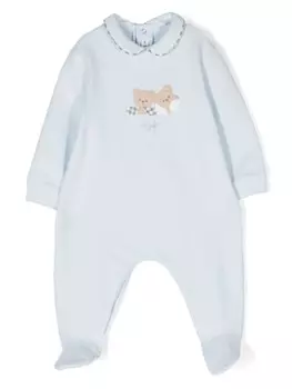 Il Gufo пижама с заплатками в виде плюшевого мишки, синий