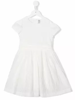 Il Gufo платье миди с жатым эффектом, белый