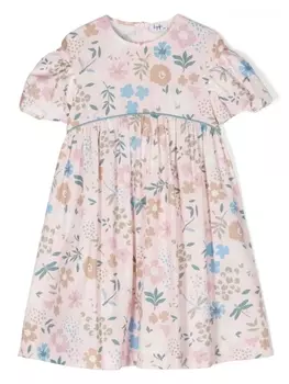 Il Gufo платье с цветочным принтом, розовый
