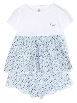 Il Gufo платье с цветочным принтом, белый