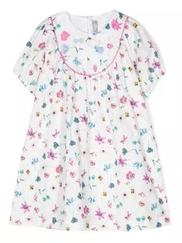 Il Gufo платье с цветочным принтом, белый