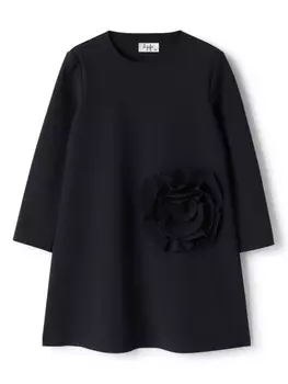 Il Gufo платье с цветочным узором, черный