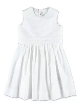 Il Gufo платье с кружевом, белый