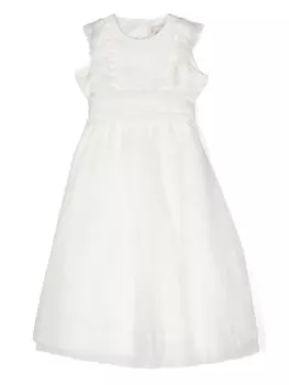 Il Gufo платье с оборками, белый