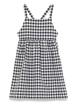 Il Gufo платье в клетку гингем, синий