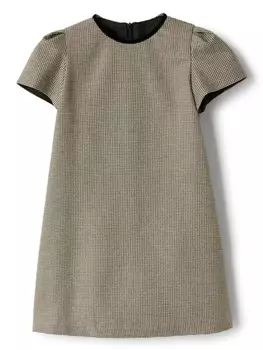 Il Gufo платье в ломаную клетку, коричневый