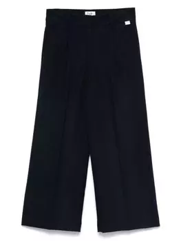 Il Gufo плиссированные брюки-палаццо, синий