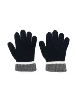 Il Gufo полосатые перчатки, синий