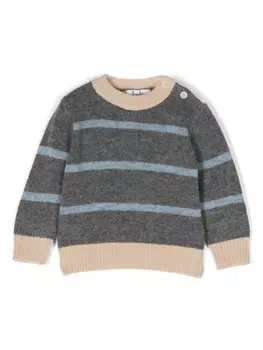 Il Gufo полосатый свитер, серый