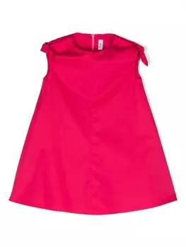 Il Gufo поплиновое платье с узлом, розовый