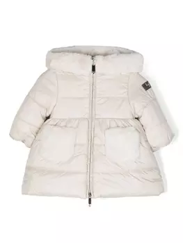 Il Gufo пуховик с капюшоном, нейтральный цвет