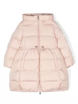 Il Gufo пуховик с логотипом, розовый