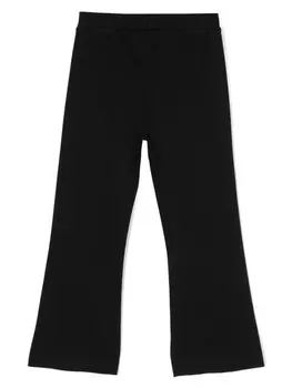 Il Gufo расклешенные спортивные брюки с логотипом, черный