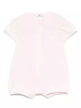 Il Gufo ромпер с вышитым логотипом, розовый