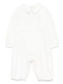 Il Gufo ромпер со складками, белый