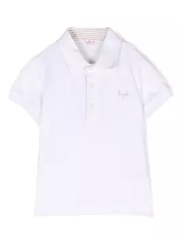 Il Gufo рубашка поло с вышитым логотипом, белый
