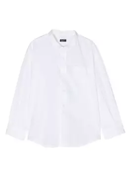 Il Gufo рубашка с карманом, белый