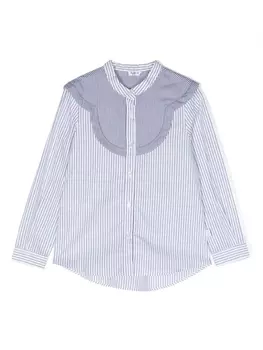 Il Gufo рубашка в полоску, белый