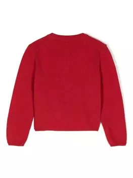 Il Gufo шерстяной кардиган, красный