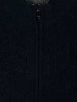 Il Gufo шерстяной кардиган на молнии, синий