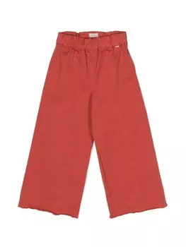 Il Gufo широкие брюки с эластичным поясом, красный
