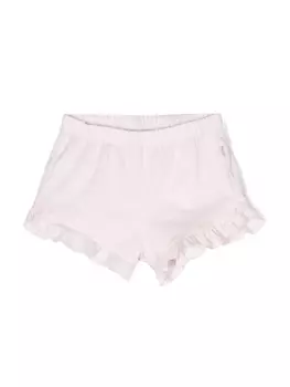 Il Gufo шорты с оборками, розовый