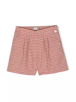 Il Gufo шорты в клетку, нейтральный цвет