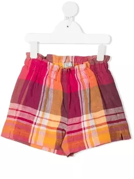 Il Gufo шорты в клетку, розовый