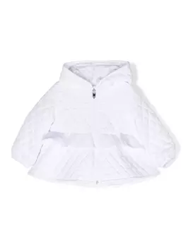 Il Gufo стеганая куртка с капюшоном, белый