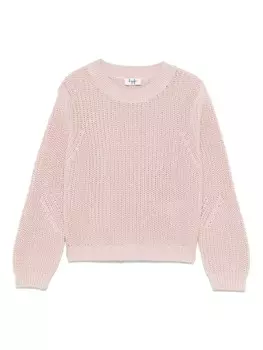 Il Gufo свитер ребристого плетения, розовый