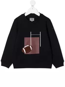 Il Gufo толстовка из джерси с принтом, синий