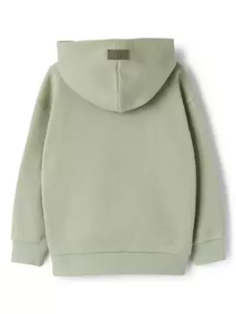 Il Gufo толстовка с капюшоном из хлопка с графическим принтом, зеленый