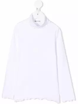 Il Gufo топ с длинными рукавами, белый