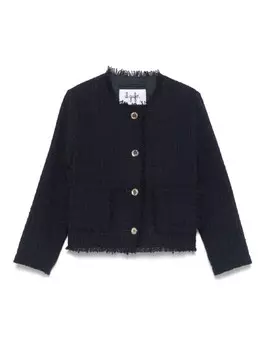 Il Gufo твидовая куртка, синий