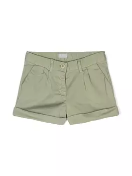 Il Gufo твиловые шорты, зеленый