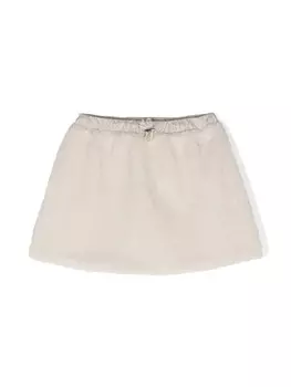 Il Gufo юбка с кулиской, нейтральный цвет