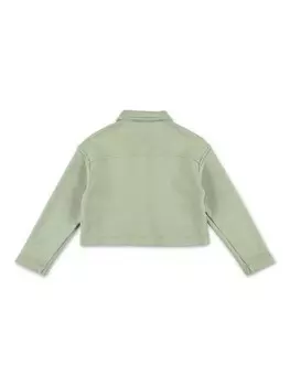 Il Gufo укороченный жакет в рубчик, зеленый