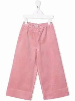 Il Gufo вельветовые брюки широкого кроя, розовый