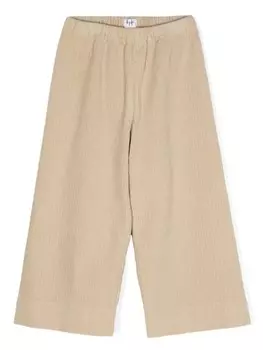 Il Gufo вельветовые брюки широкого кроя, нейтральный цвет