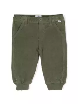 Il Gufo зауженные вельветовые брюки, зеленый