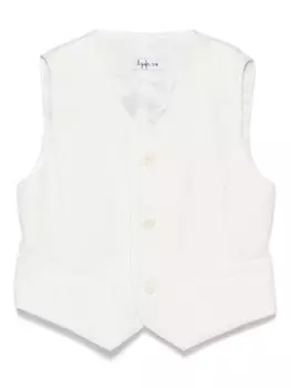 Il Gufo жилет со вставками, белый