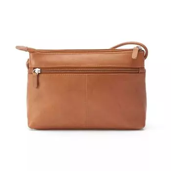 ili Кожаная сумка через плечо с цветочным тиснением ili, черный