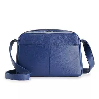 ili Кожаная сумка-органайзер через плечо Ili, синий